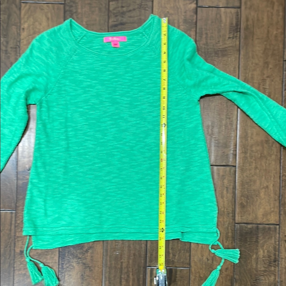 Lilly Pulitzer Green Crew Neck Sweater Relaxed Fit - Picture 8 of 8